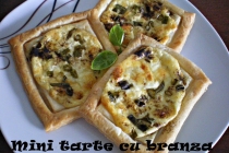 Mini tarte cu branza