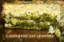 Lasagna cu spanac