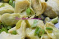 Inimi de anghinare sotate cu usturoi și ceapă verde