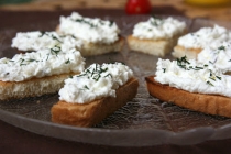 Aperitiv din branza de vaci