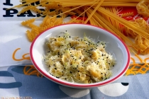 Tortelloni cu sparanghel in sos gorgonzola - Tortelloni agli asparagi con salsa gorgonzola
