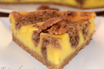 Tarta cu branza si nuci pecan