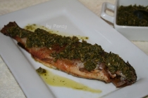 Pastrav venetian cu sos chimichurri