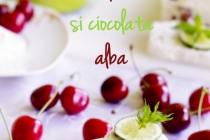 Parfait glace cu cireșe, lime și ciocolată albă…