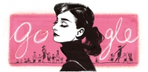 Audrey Hepburn, Ikon Hollywood di Logo Google