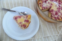 Clafoutis cu zmeura