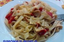 Tagliatelle cu surimi