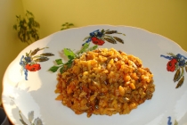 Pilaf cuciuperci si costita