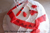 Tort ski (Ski Theme Cake)