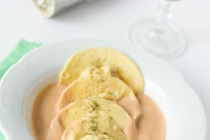 Ravioli cu creveti si mascarpone in sos de Marsala