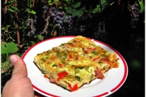 Chec apritiv (6) (pizza amestecata) cu gogosari si dovlecei