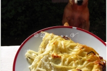 Spaghette cu branza, la cuptor